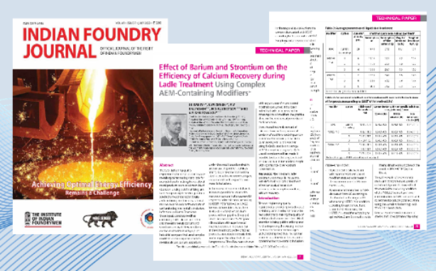 Indian Foundry Journal опубликовал статью о применении модификаторов INSTEEL